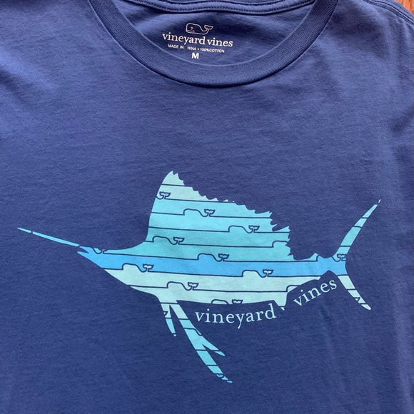 Vineyard Vines Sailfish Whale Line T-Shirt - Picture 3 of 4